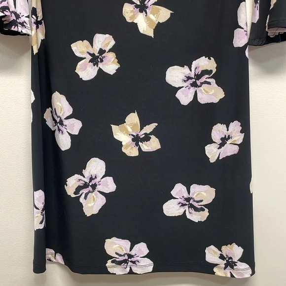 NWOT Tommy Hilfiger Floral Printed Jersey Bell Sleeve A-Line Dress 4 - Picture 5 of 16